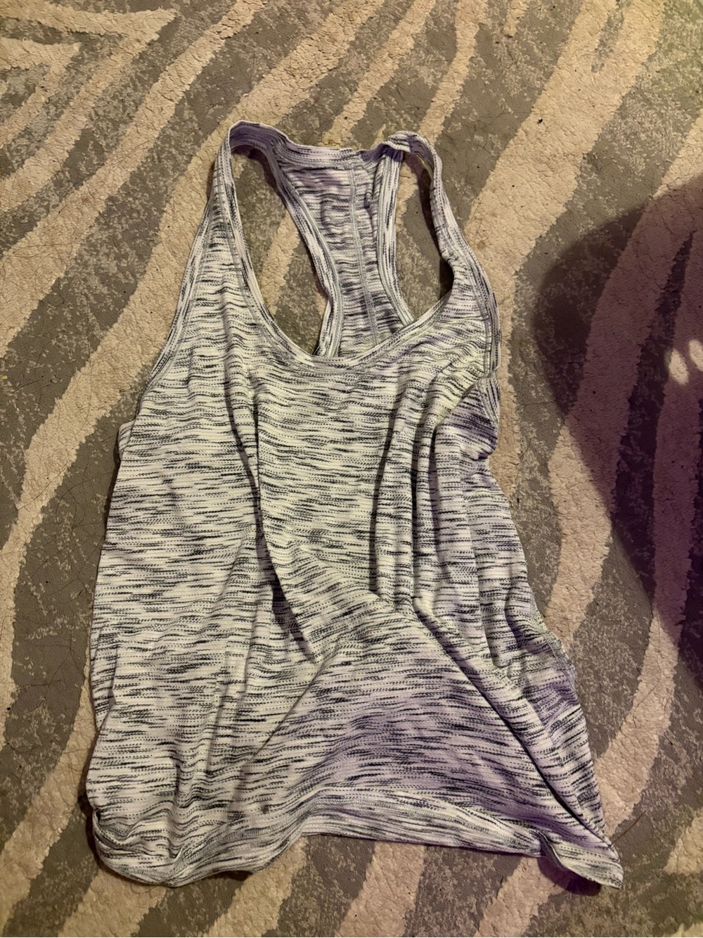 Womens lululemon athletic heathered gray racerback tank